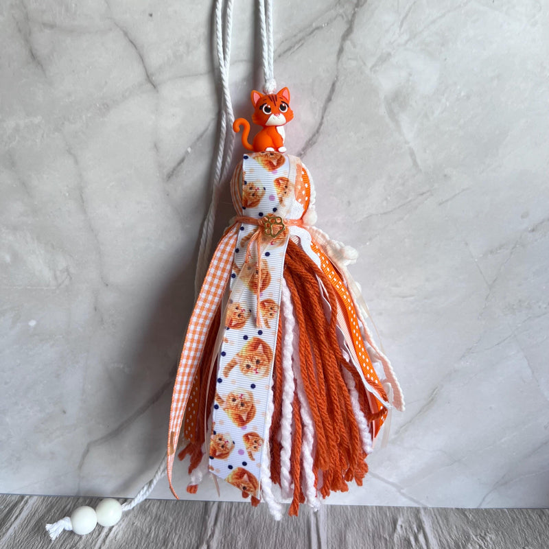 Orange Cat Bible Tassel