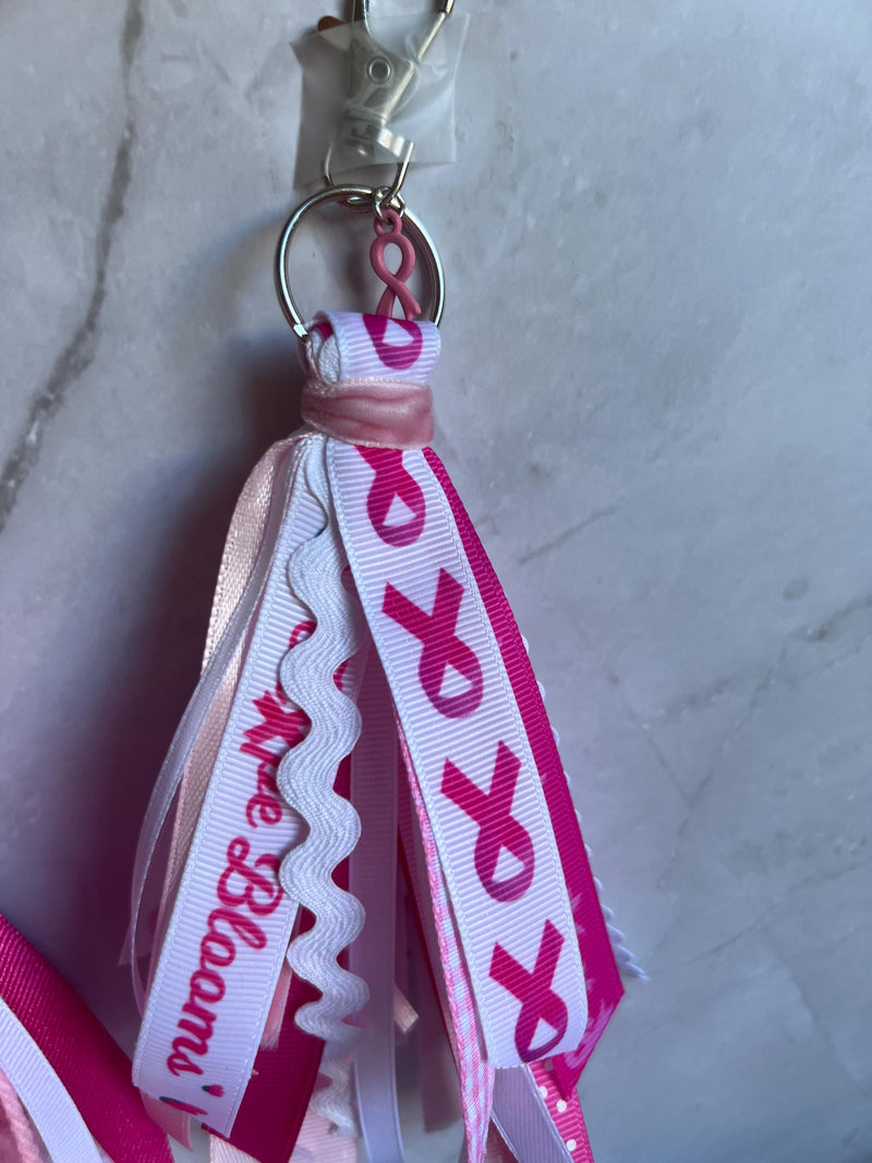 Breast Cancer Keychain Tassel