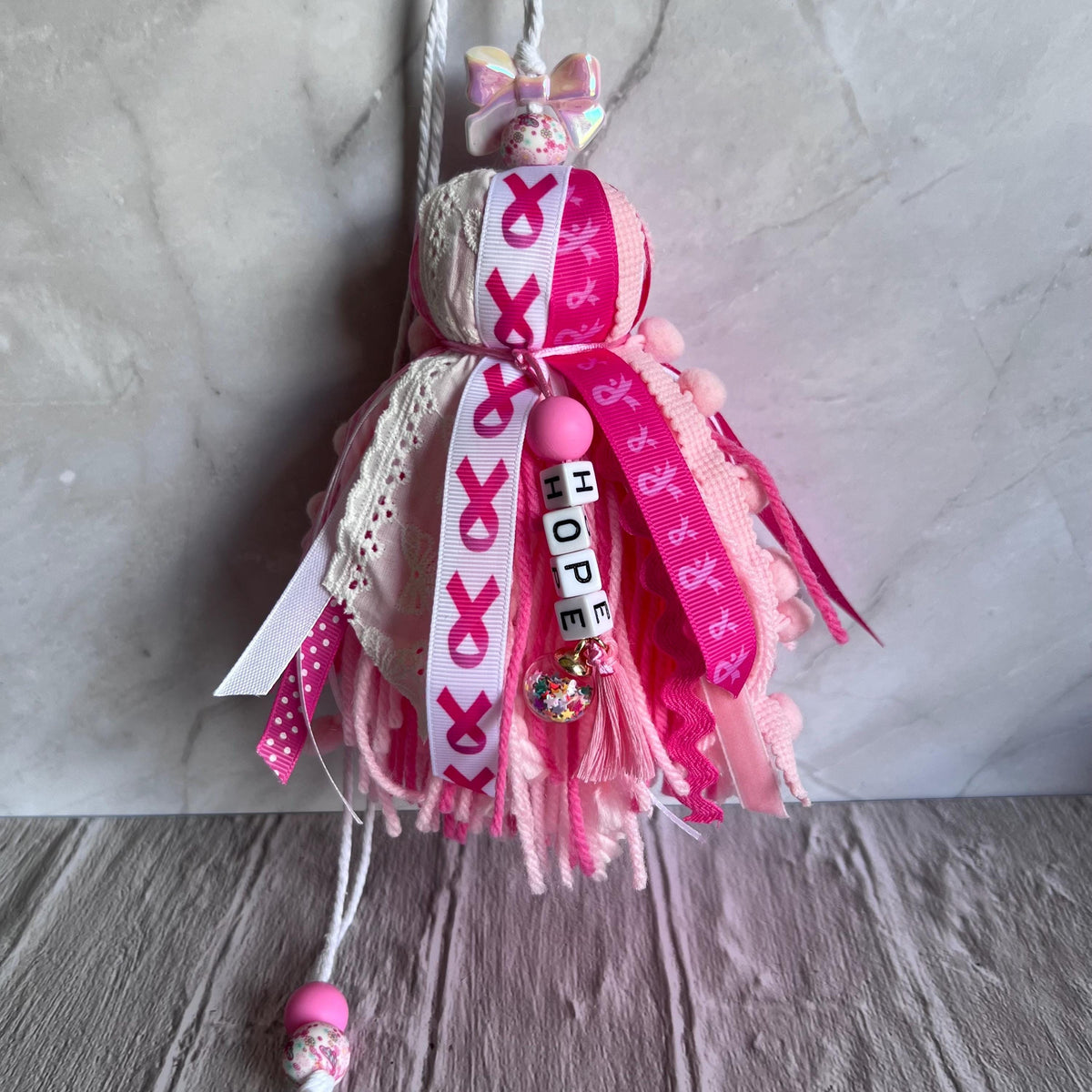 Hope Breast Cancer Bible Tassel