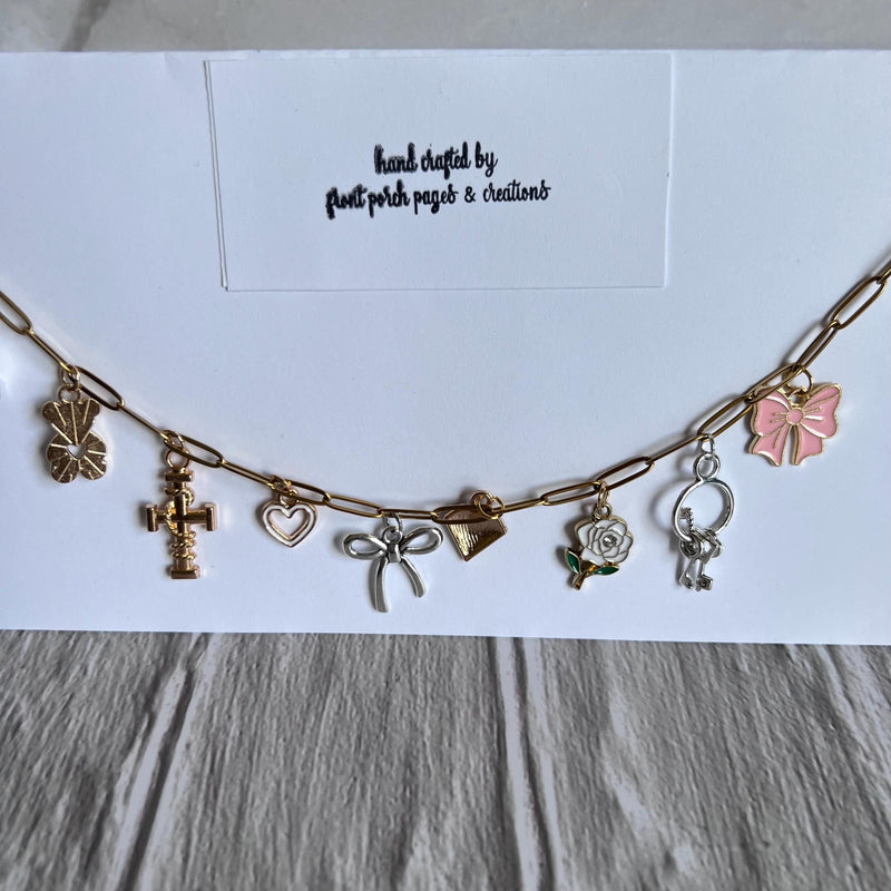Charm Book Chain - Vintage Style