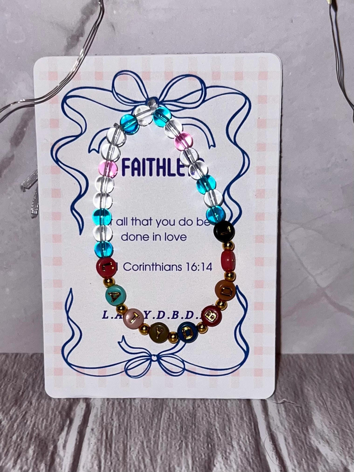 Faithlet Beaded Bracelet - Variation