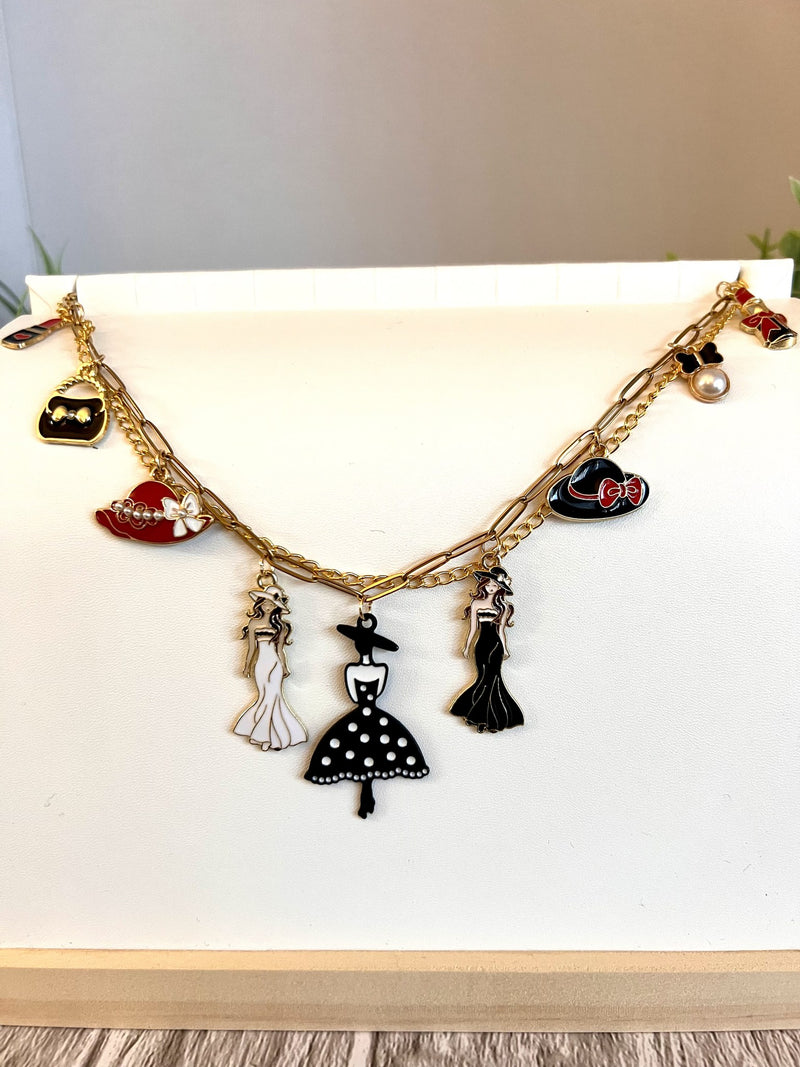 Fashion Charm Book Chain