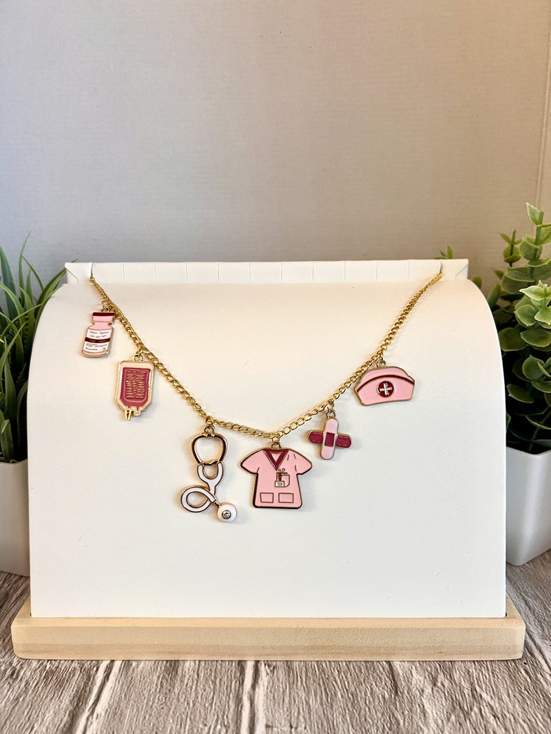 Nurse Charm Book Chain